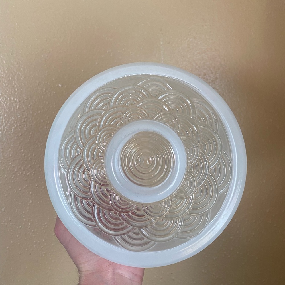 Vintage Frosted Light Round Fixture Ceiling Light 6” Shade
